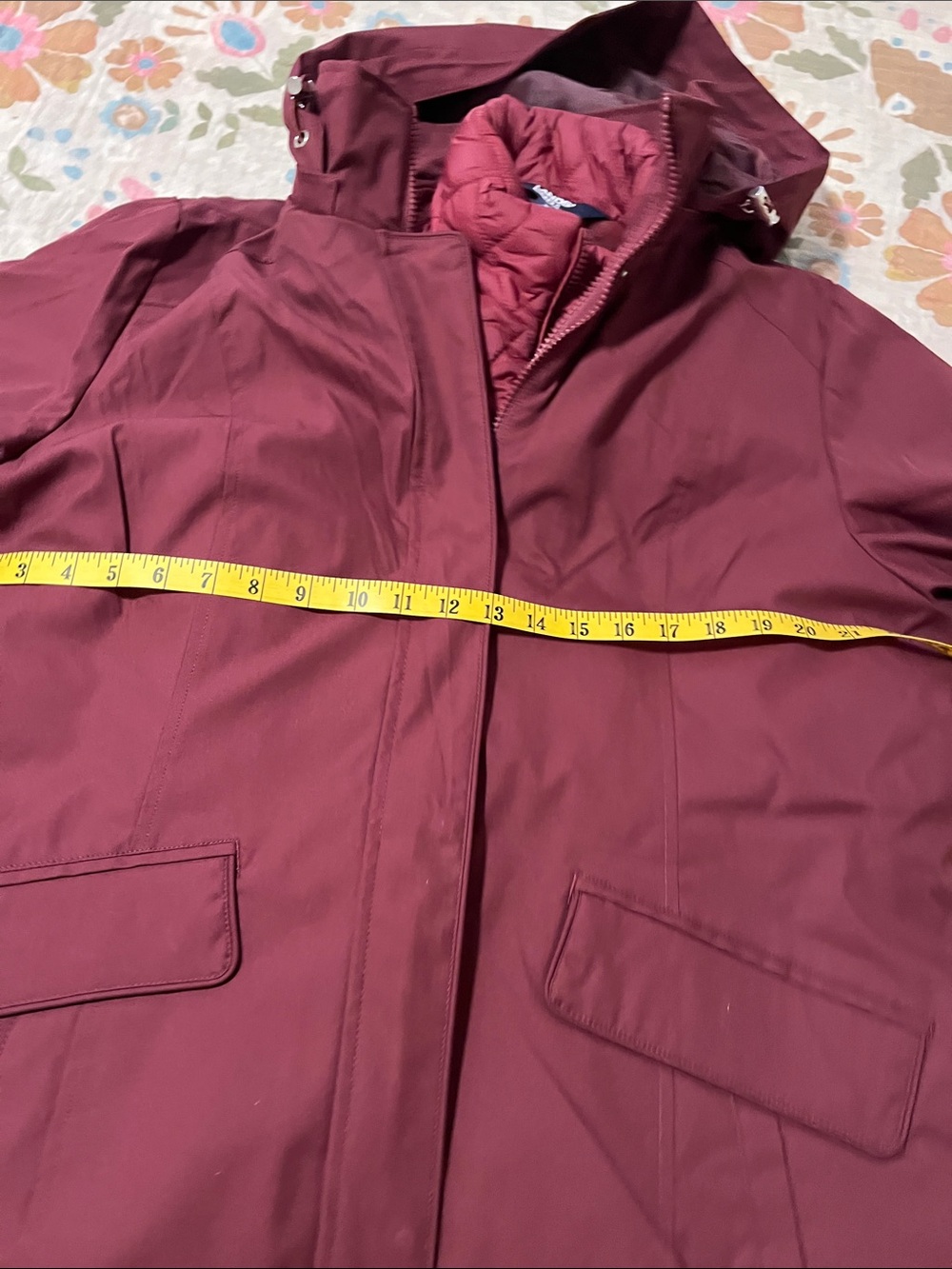 Women’s Maroon Hooded Winter Coat Land’s End